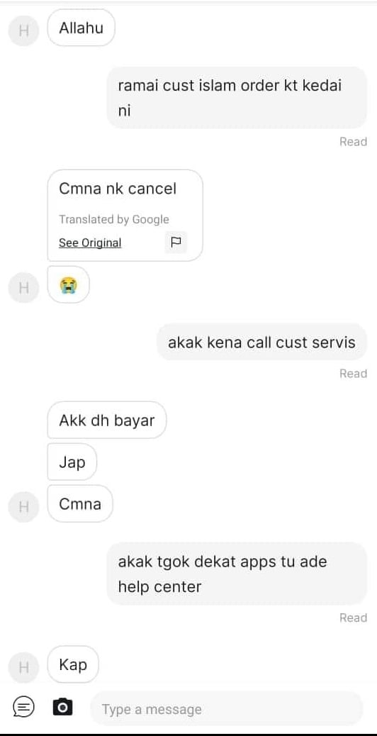 用马来店名卖餐却是华人餐厅·送餐员：我不干！Grab：会调查