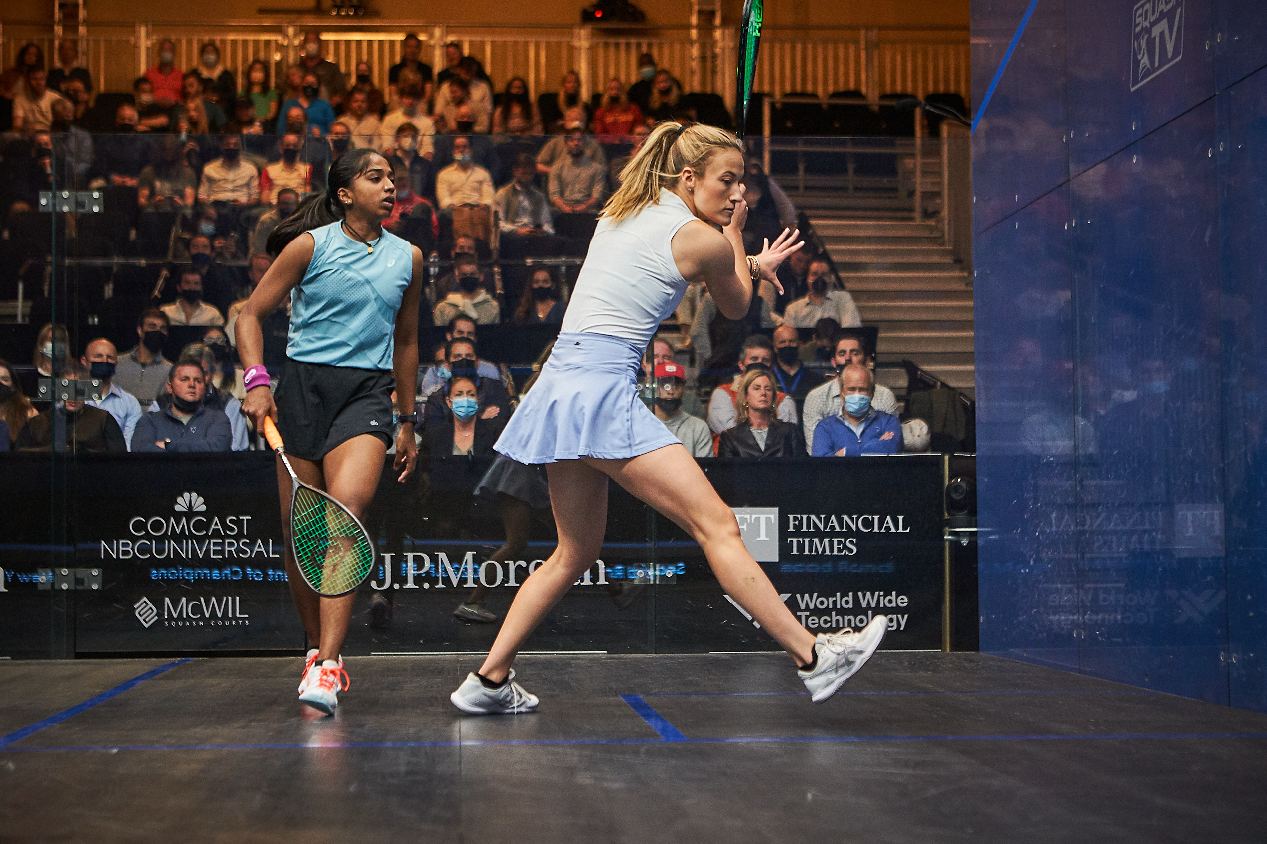 纽约冠军壁球公开赛  茜娃止步女单次圈