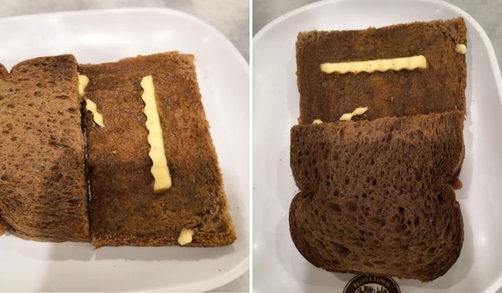 著名连锁店吐司牛油“减料”！顾客：小到看不见