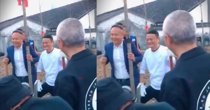 被捕的非马云 劳动节前在种树