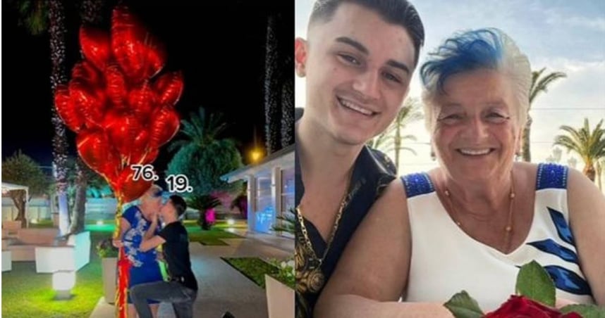 视频|19岁少年下跪“求婚76岁女友” 相差57岁“祖孙恋”引轰动