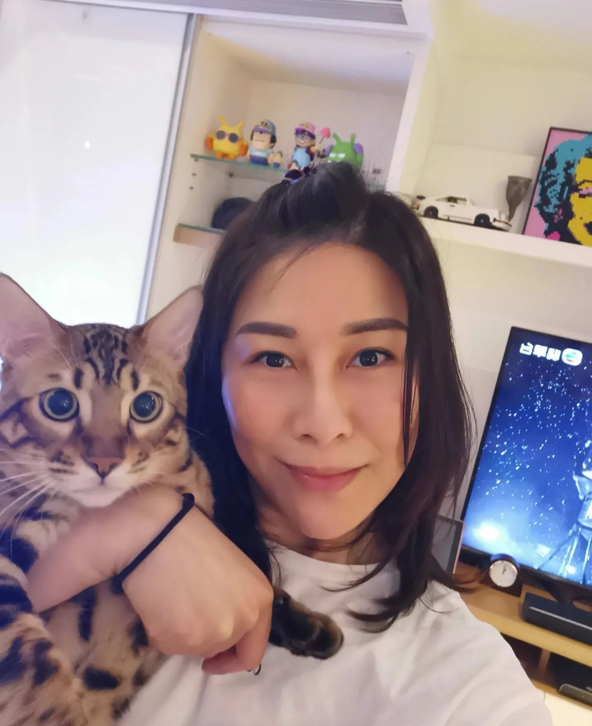 黎淑贤遭豹猫袭击 全身血迹斑斑紧急入院