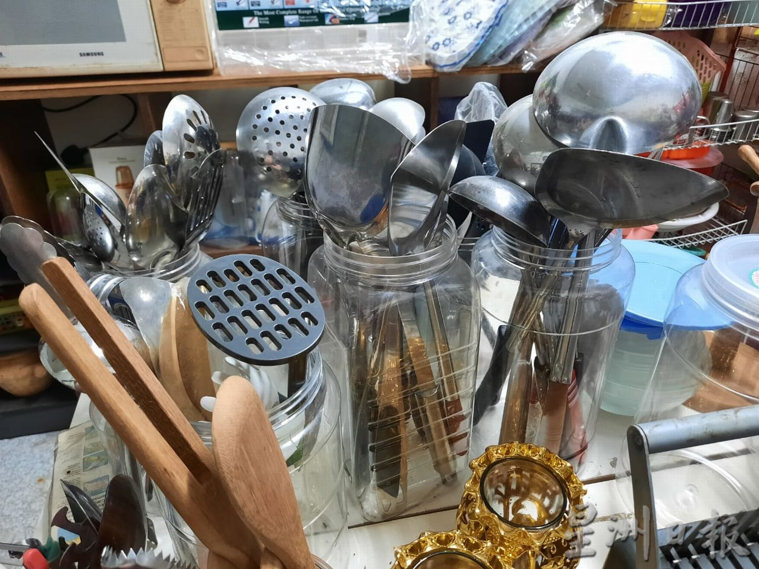 (古城封面主文)慈济城市花园惜福区疫情两年,回收衣物多