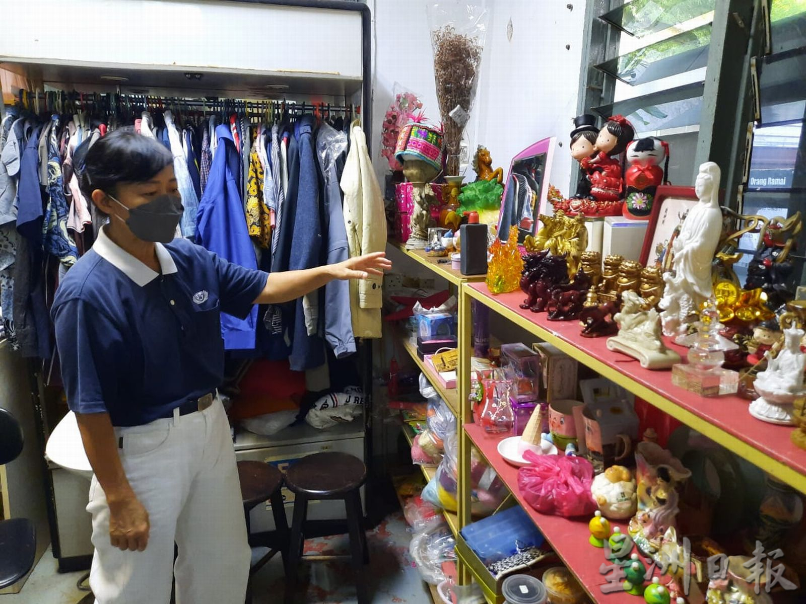 (古城封面主文)慈济城市花园惜福区疫情两年,回收衣物多