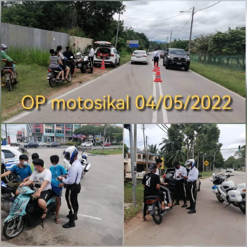 (已签发)柔:交警武吉甘蜜市镇取缔,违法骑士纷落网