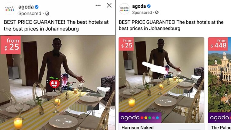 agoda广告惊现裸男 网友傻眼笑称“啊够大”