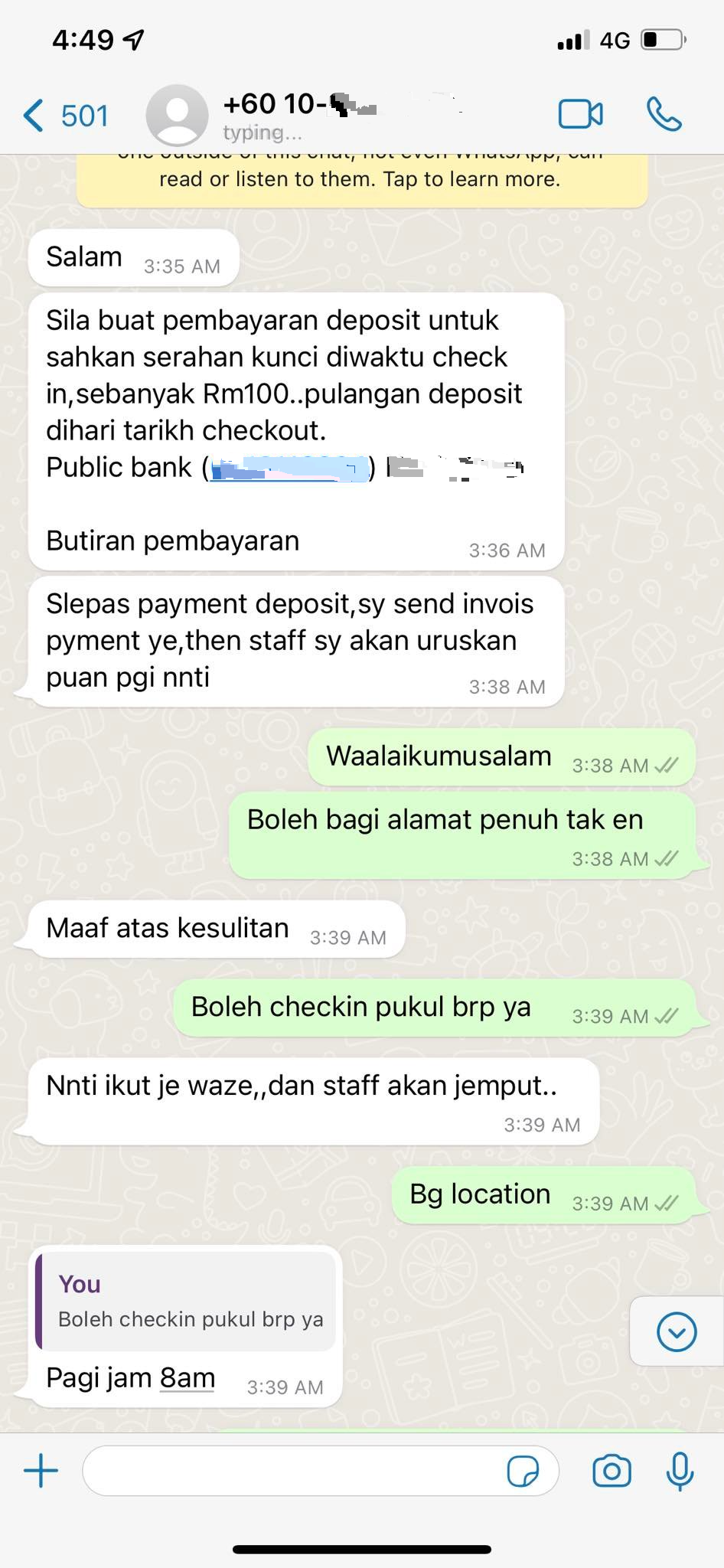 上网订民宿疑遇老千·损失168令吉