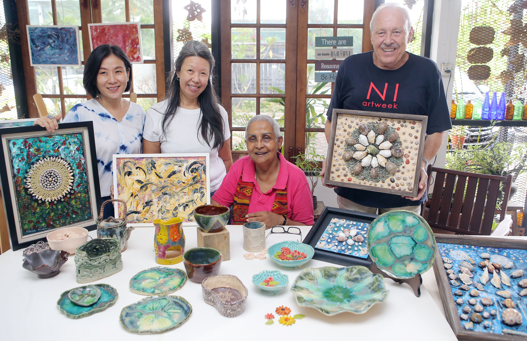 全国版／可下暖势力／学陶艺作画延缓病情  80岁失智妇女办艺术展