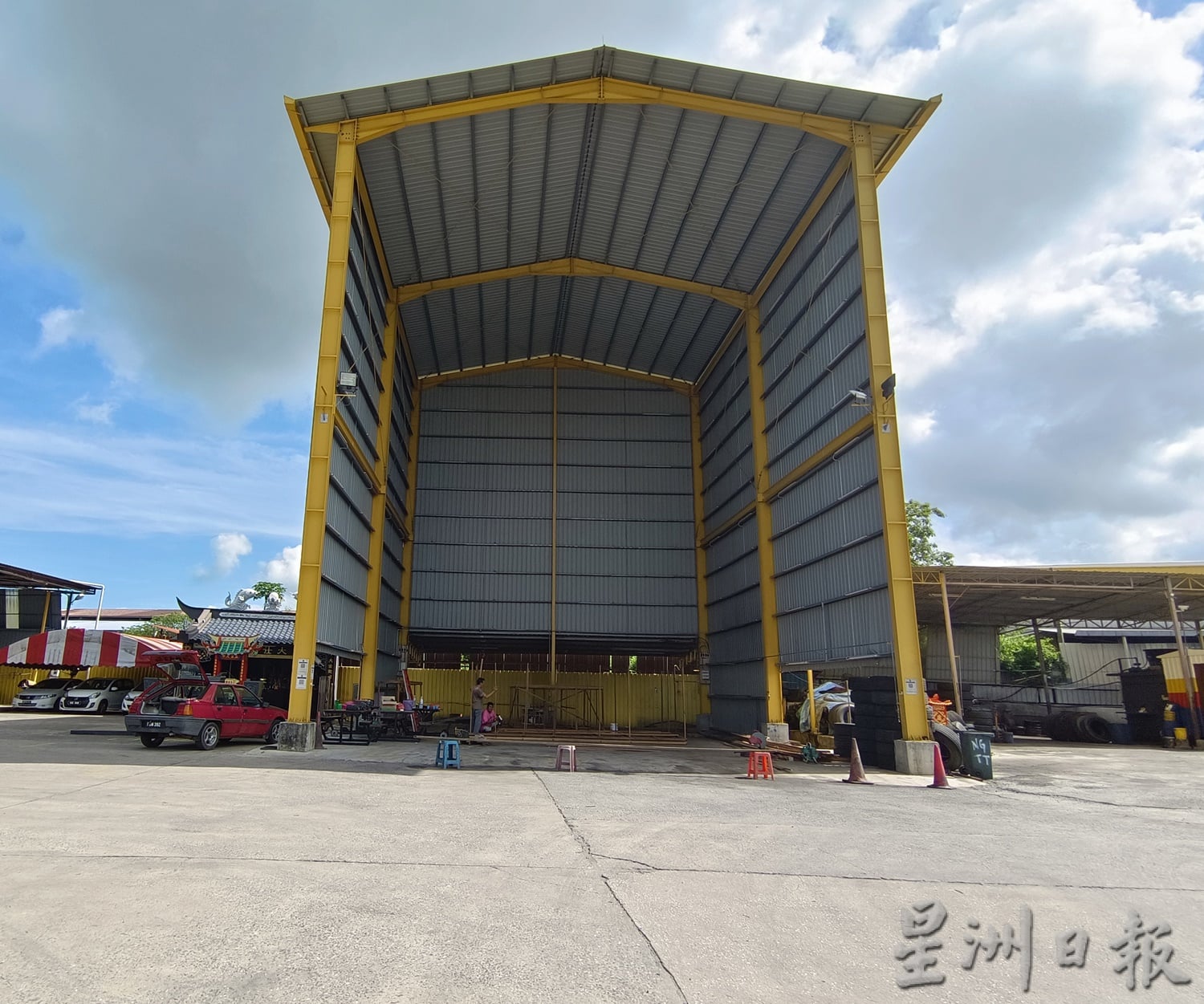 已审(大北马)吉打默贡斗母宫再突破,打造40尺高大士爷进行庆赞中元节。