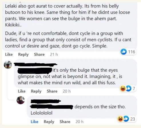 斥女性运动太紧身无羞耻心·反被网民骂：你不要出门骑脚车较好！