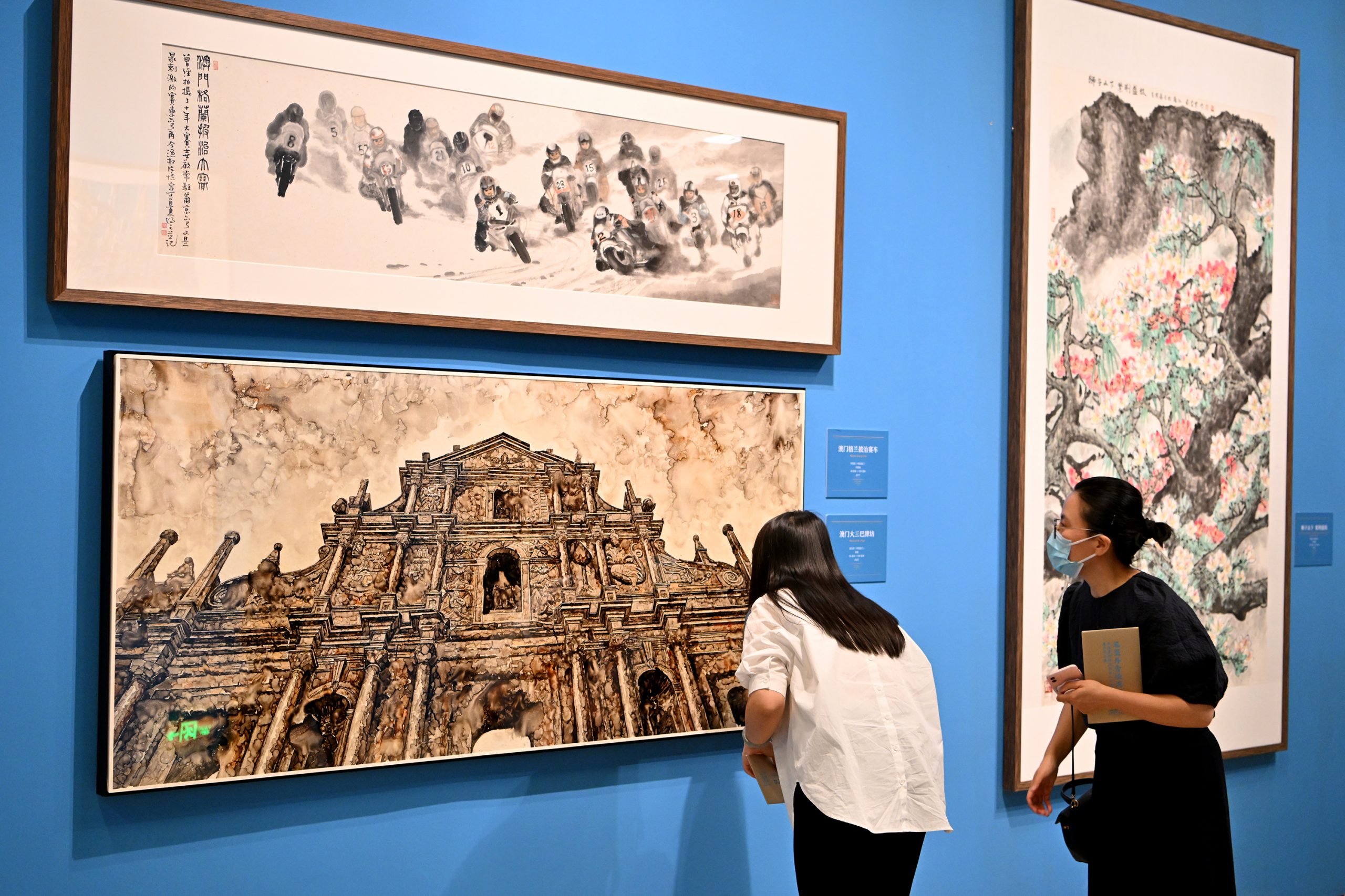 每日一展 未签 2图「笔墨丹青绘湾区——庆祝香港回归祖国25周年美术作品展」在京开幕