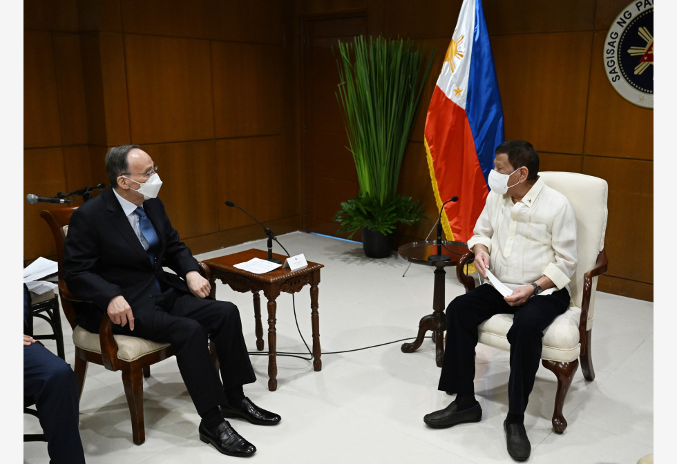 王岐山会见杜特尔特:中菲坚持对话协商妥控涉海分
