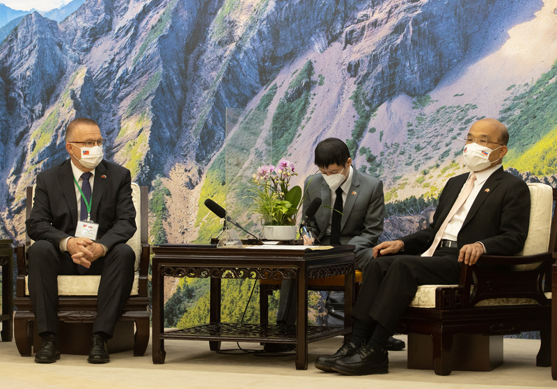 苏贞昌晤斯洛伐克访问团　斥中阻台入世衞大会