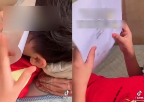 视频|男童白纸捂脸哭泣 姐姐:原来是已逝二哥身份证副本