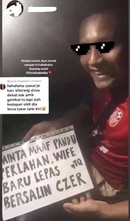 视频|行驶缓慢向后方车道歉 “太太刚剖腹产”