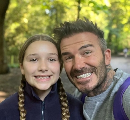 贝克汉姆10岁女儿身材太壮 网酸该减肥