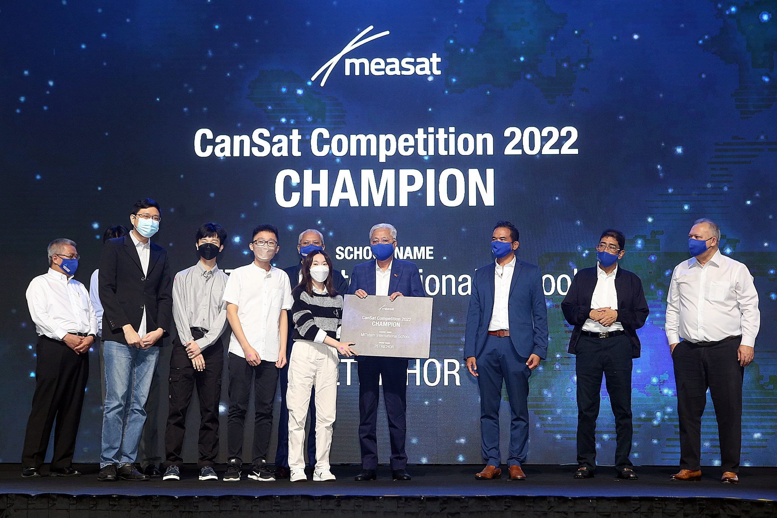 首相出席Measat-3d升空直播现场见证