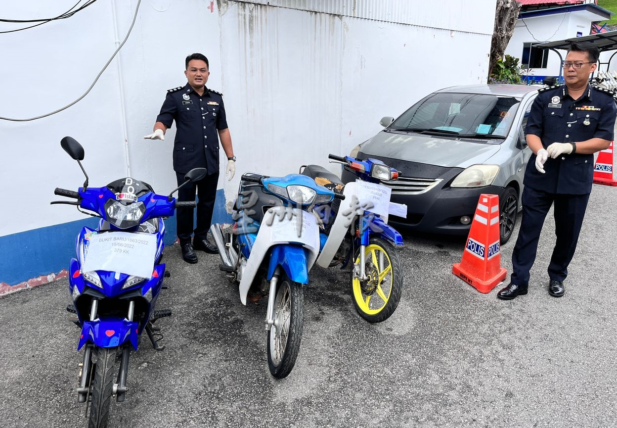 (古城版)男子5小时潜5住家偷窃遭警方扣查