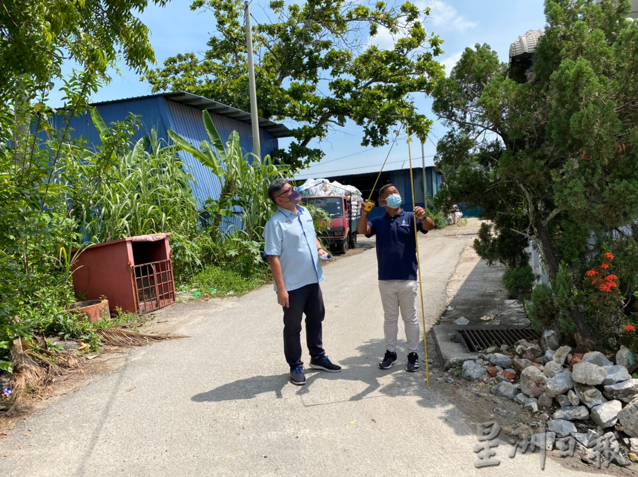 （大北马）北海双溪浮油兰花园住宅区内的道路将建限高架，禁止超过7.5吨重的重型罗里行驶。