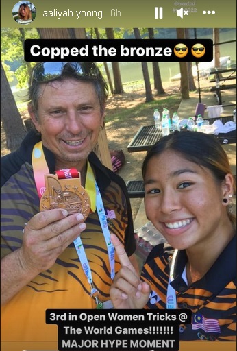 2022年世界运动会| 大马滑水创历史新页  熊艾丽雅首夺铜牌