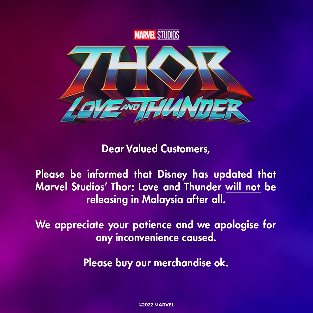 《雷神4》确定撤档 ​漫威迷哀嚎“拖不到了”