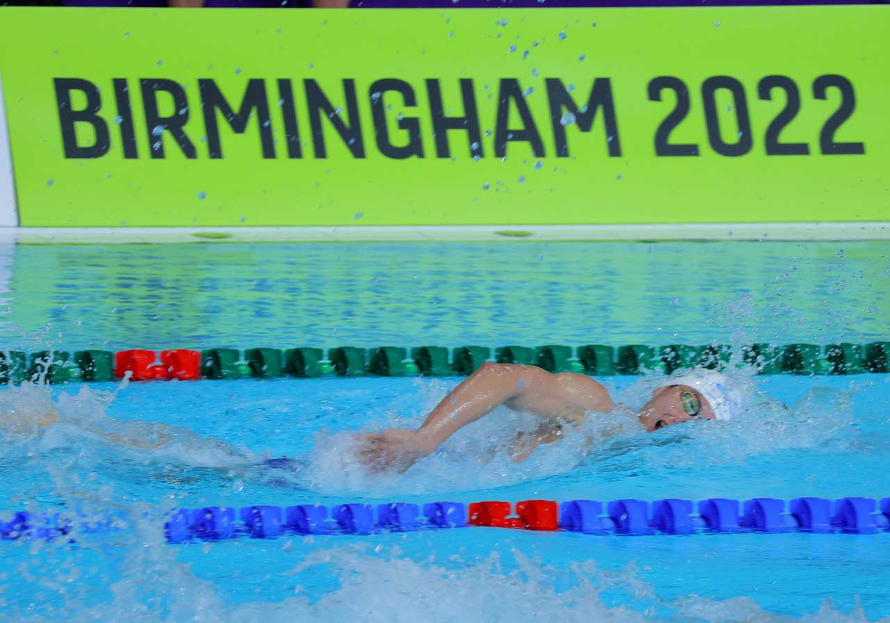 共运会游泳赛| 现场近4000观众首体验  丘浩延坦言有点紧张