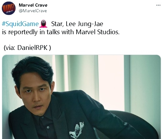 凭《鱿鱼游戏》打开国际市场 李政宰传加入漫威宇宙