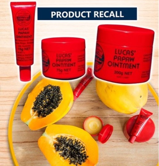 受微生物污染　澳产木瓜霜紧急回收