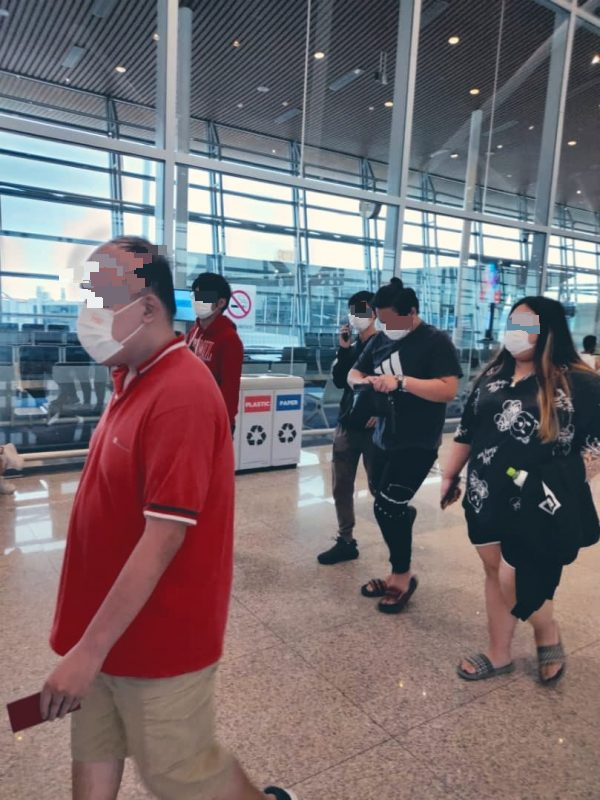 补图//4大马男女陷打工骗局,昨日获救回马