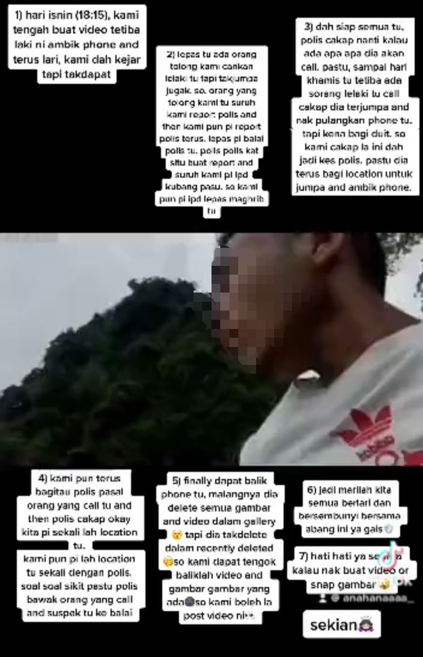  视频|男子抢手机逃走 3天后勒索要钱自投罗网