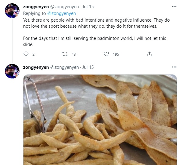 酒吧合照热议 BWF小编也不爽·粉丝促桃田远离叻哥!