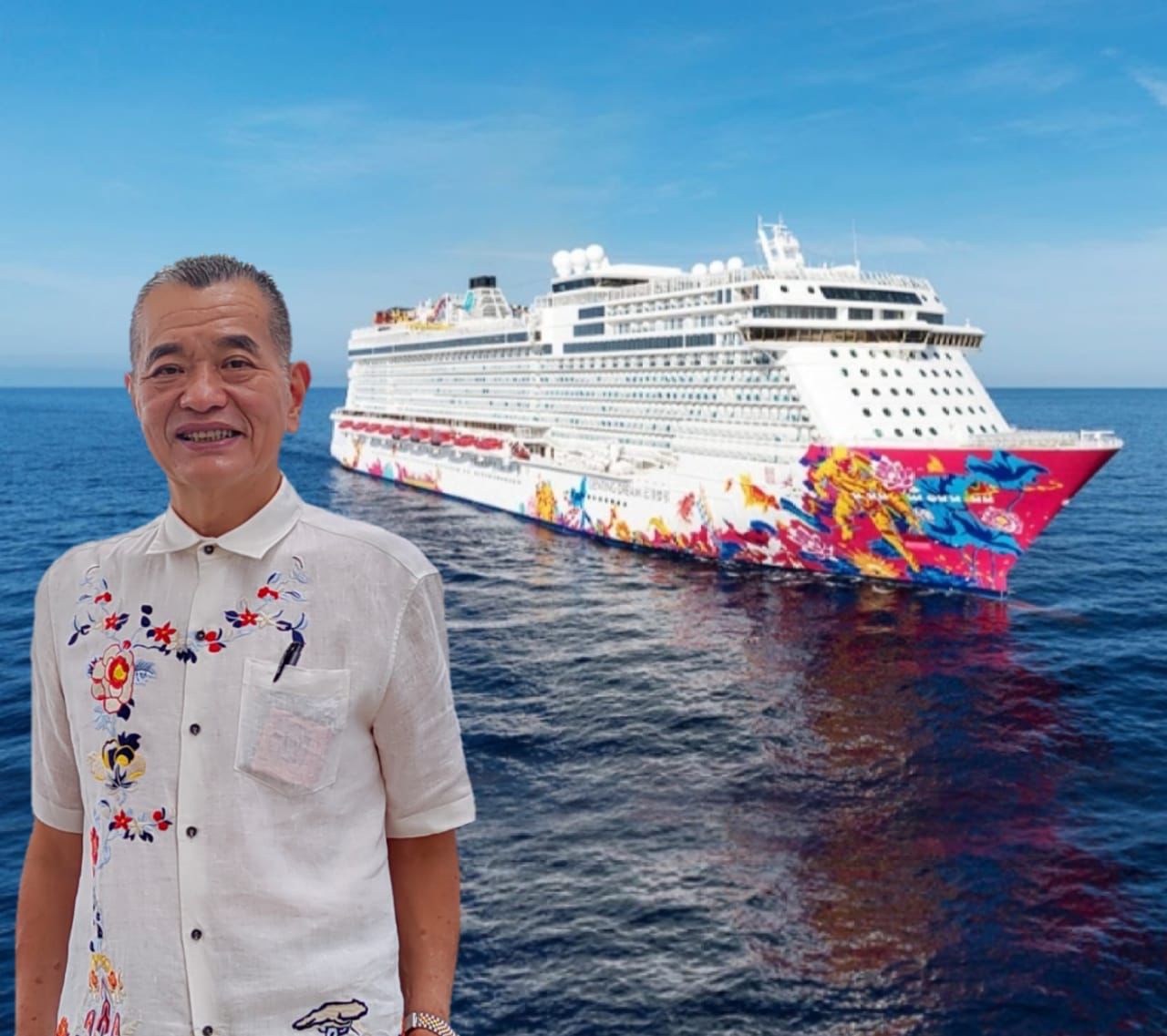 (大北马)名声世界“云顶梦号邮轮,陈德钦:载逾5千人抵槟