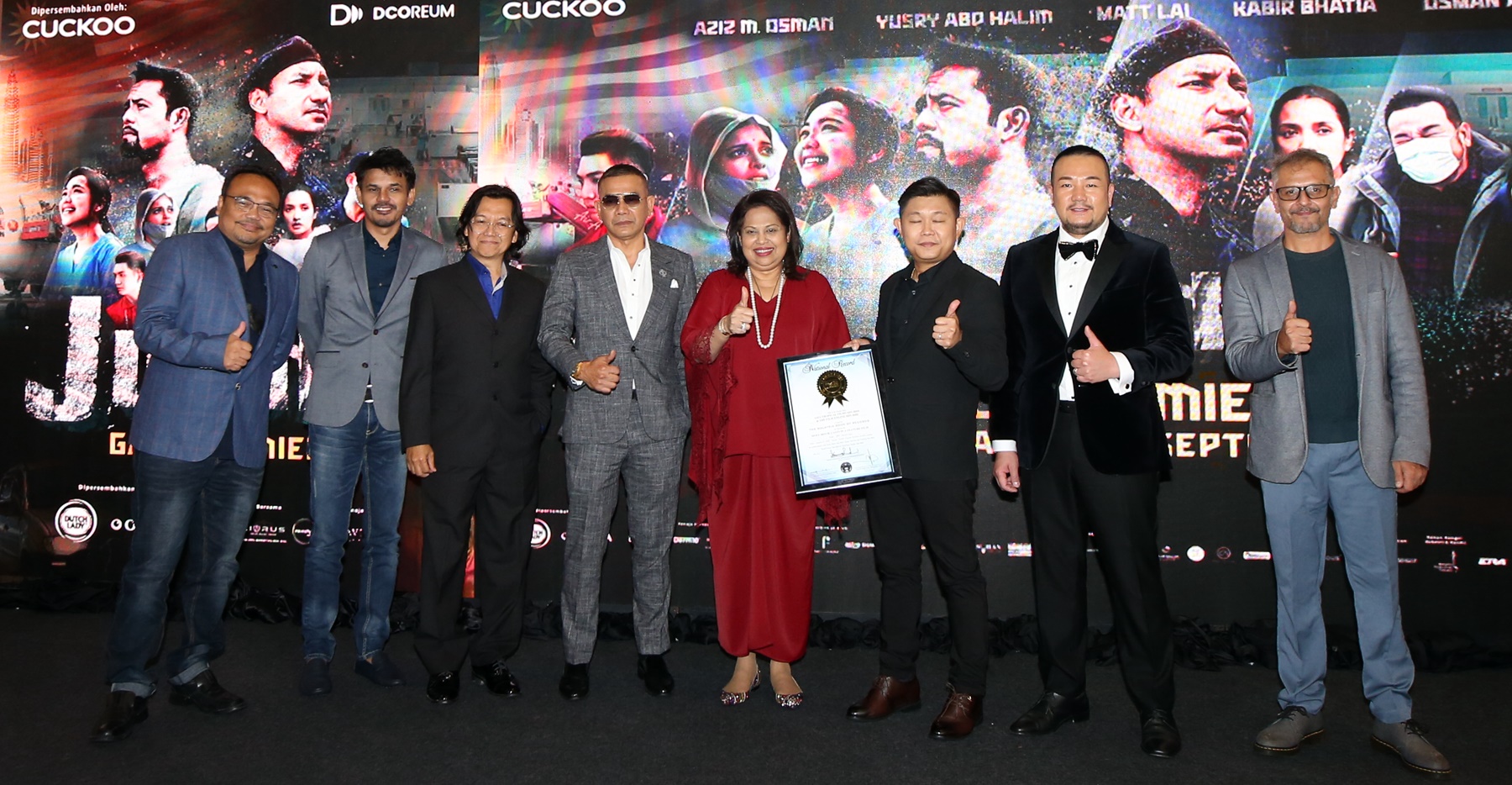 130专业演员参演《JUANG》获大马纪录大全认证 林德荣看试片叹“像死过回来”	