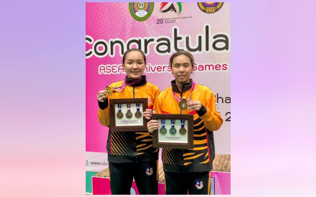 东南亚大学运动会|男单（女双）再夺冠  马羽4金成大赢家