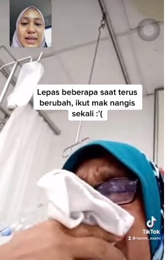 住院母视讯女儿哭诉自责  “我不该停吃药致中风入院”