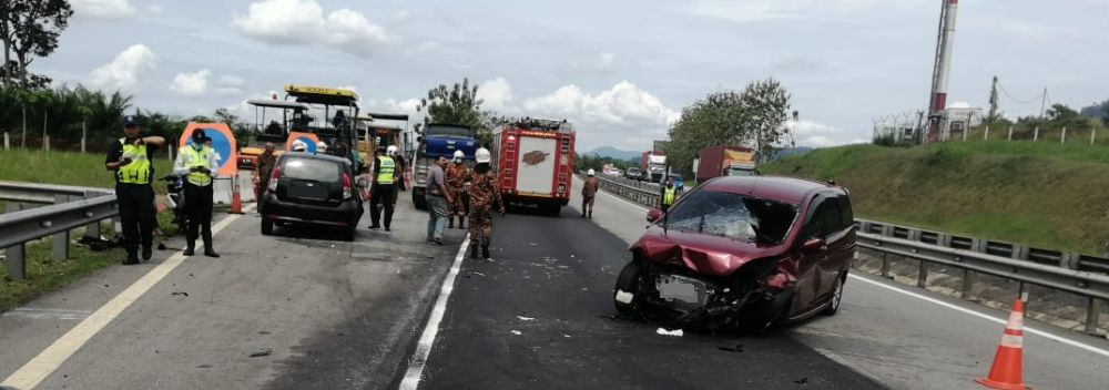 南北大道2车发生车祸 1死1伤