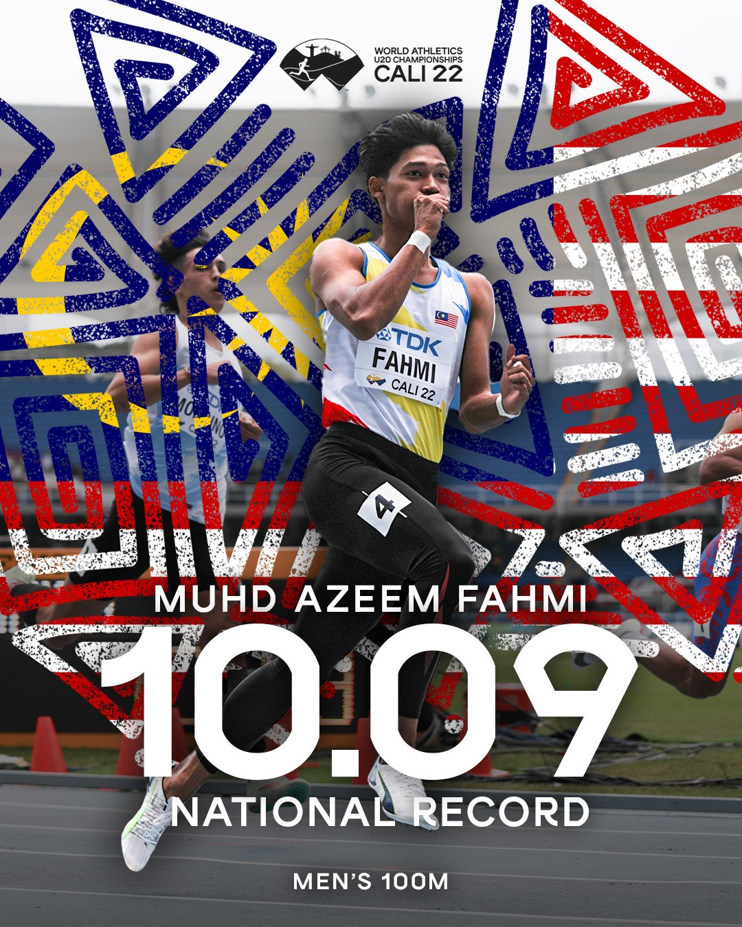 卡利U20田径世锦赛| 18岁刷全国纪录 世界田径猛赞阿基姆