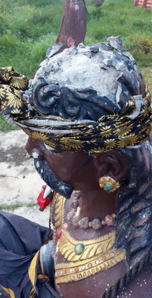 (大北马)兴都庙神像被二度破坏