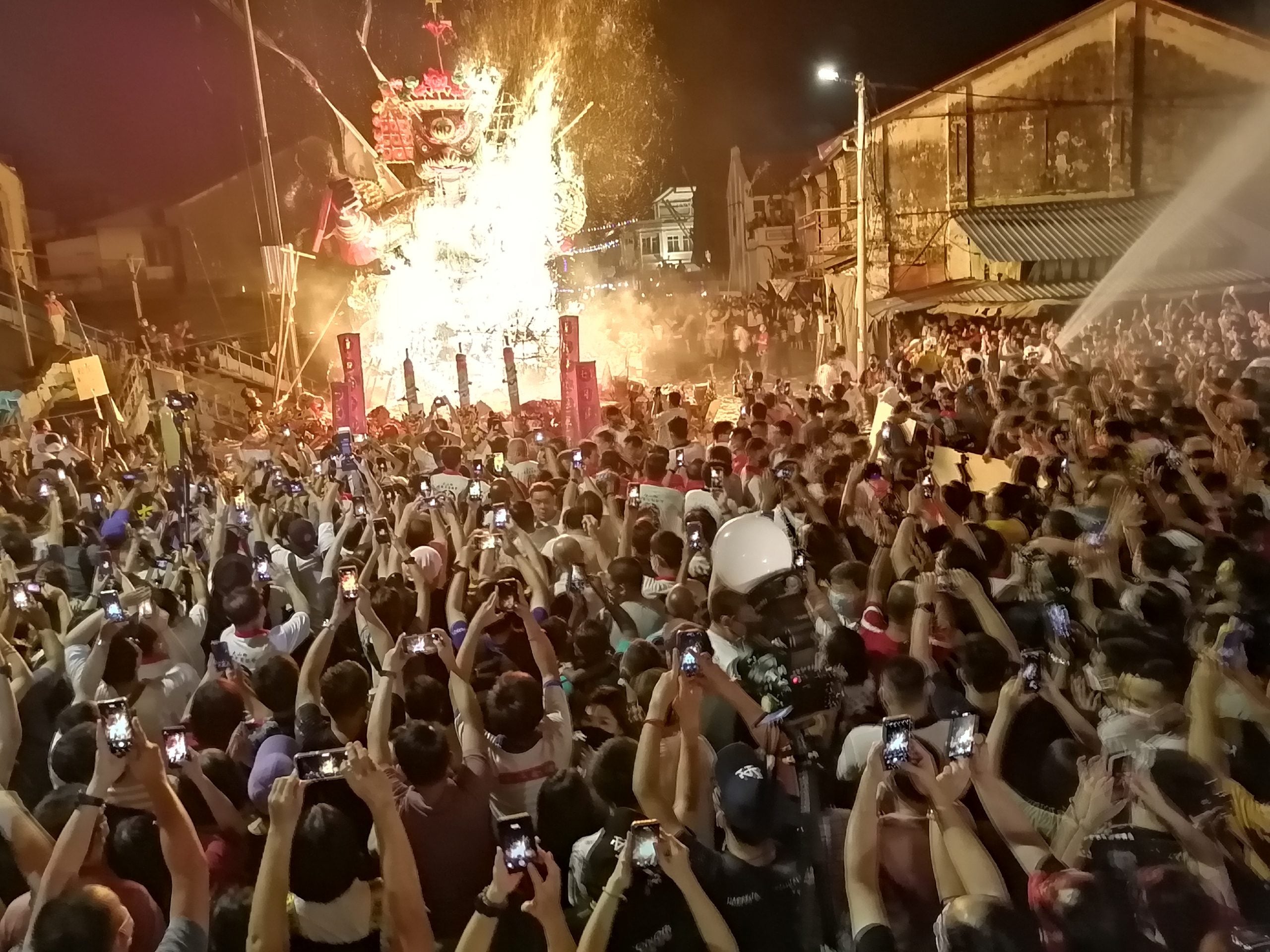 (大北马)大山脚埠众盂兰胜会恭送大士爷回銮,金身坐化中央旺四方