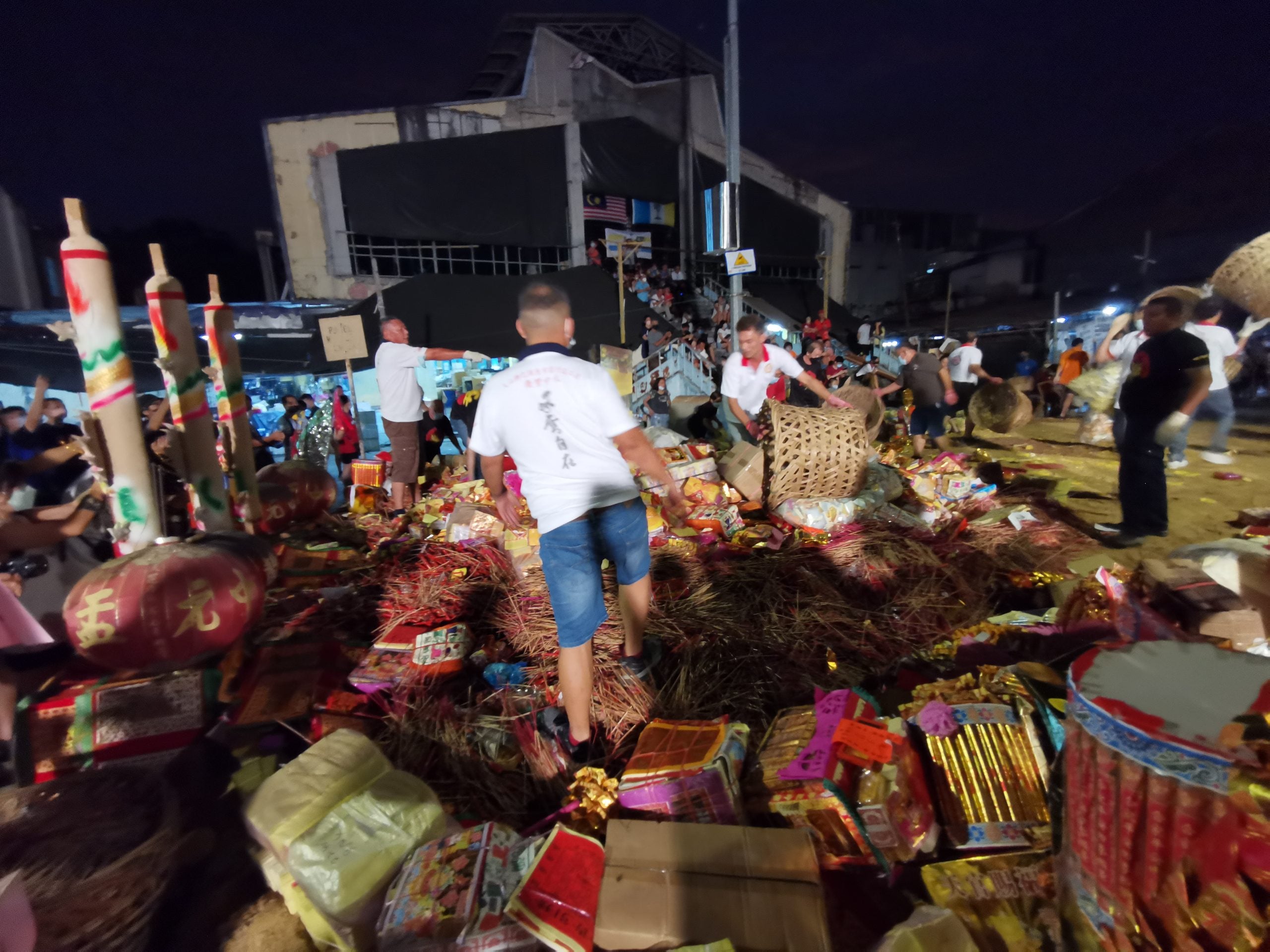(大北马)大山脚埠众盂兰胜会恭送大士爷回銮,金身坐化中央旺四方