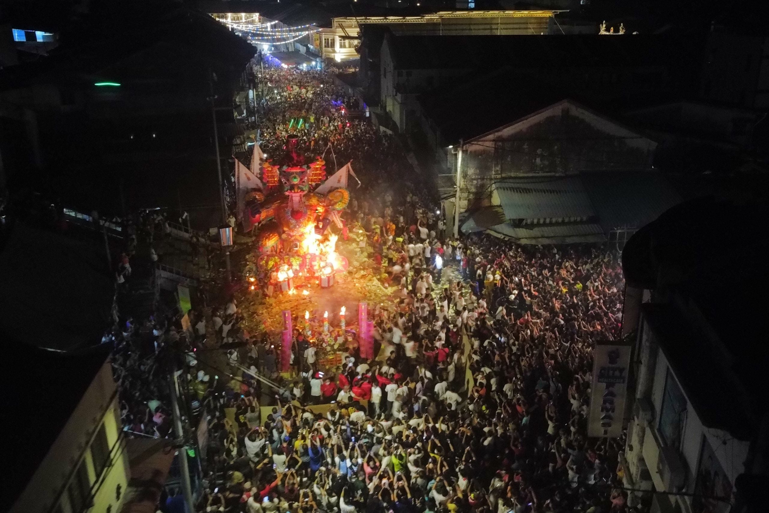 (大北马)大山脚埠众盂兰胜会恭送大士爷回銮,金身坐化中央旺四方