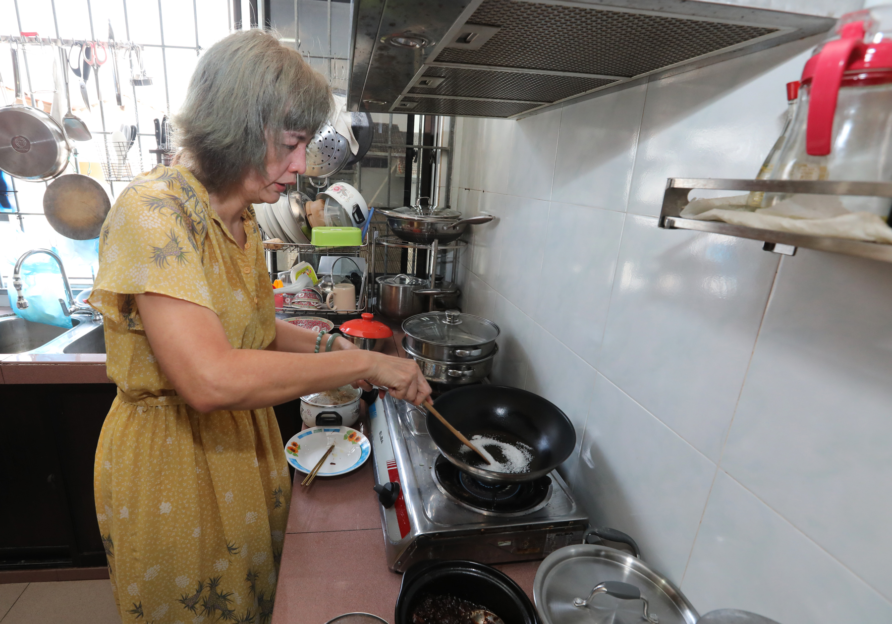 郭美丽传承前人手艺,自小学习不同传统风味菜肴