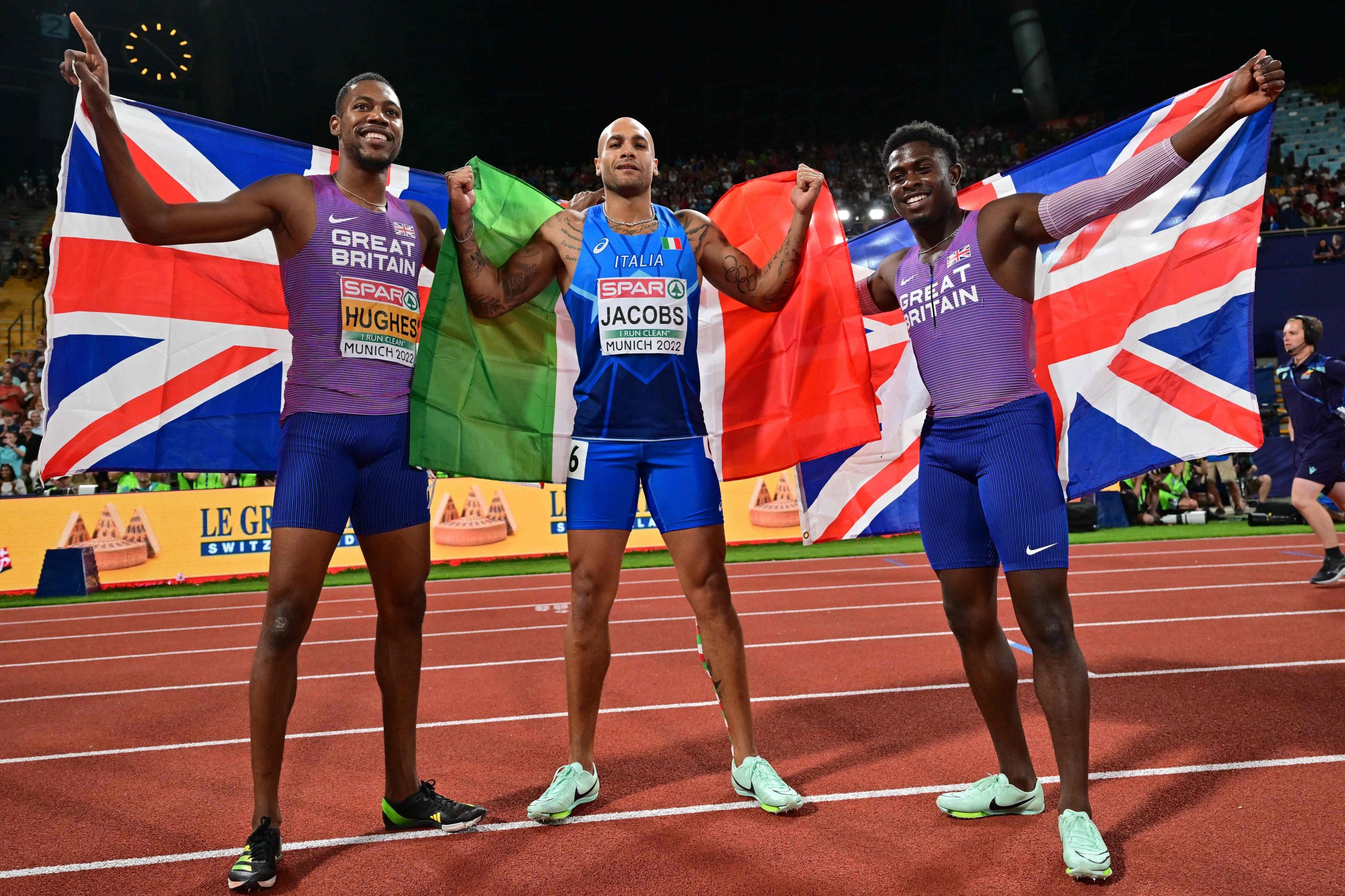 欧洲田径锦标赛 雅各布斯复出膺飞人