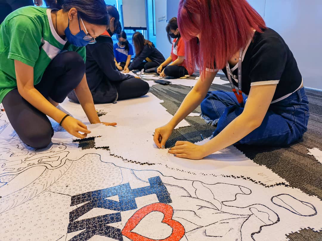 泰莱艺术系学生Puzzle Planet创作 来看全马最大地图拼图