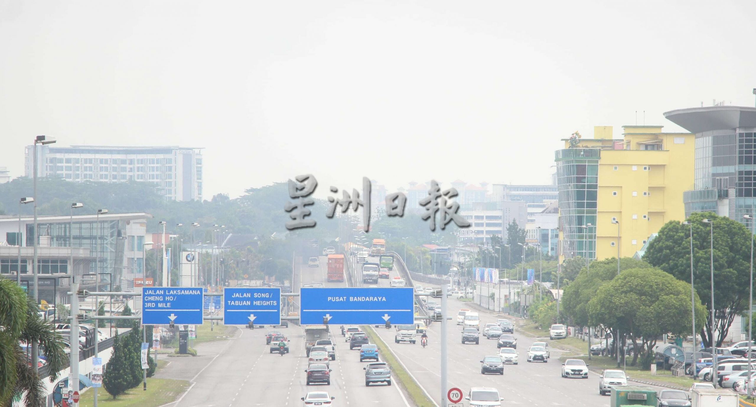 砂拉越斯里阿曼空气污染指数破百