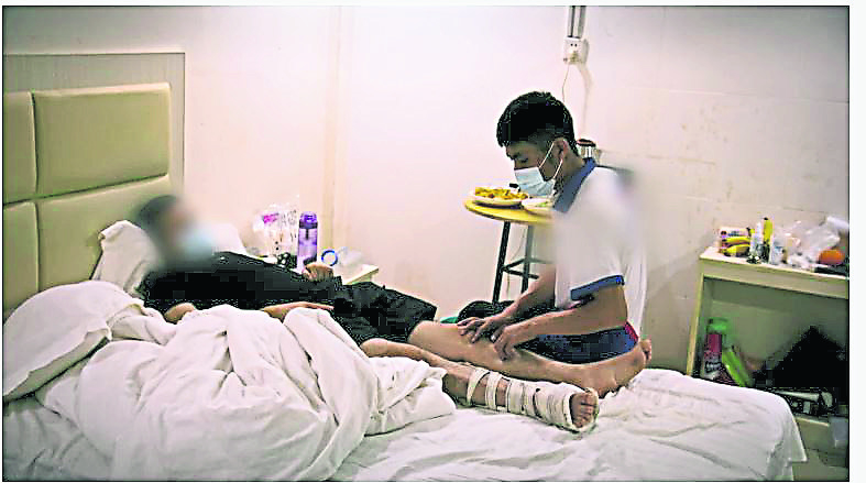 诈骗故事─半夜出逃“衣绳”断重伤 家人付赎金才被送院 