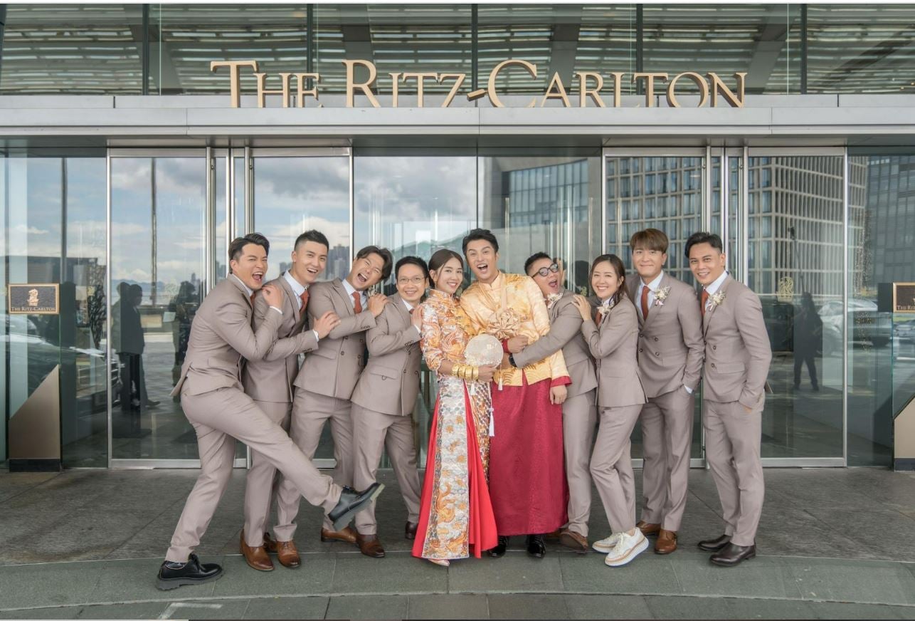 黄嘉乐结婚“铁马家族”齐聚 唐诗咏反串做兄弟