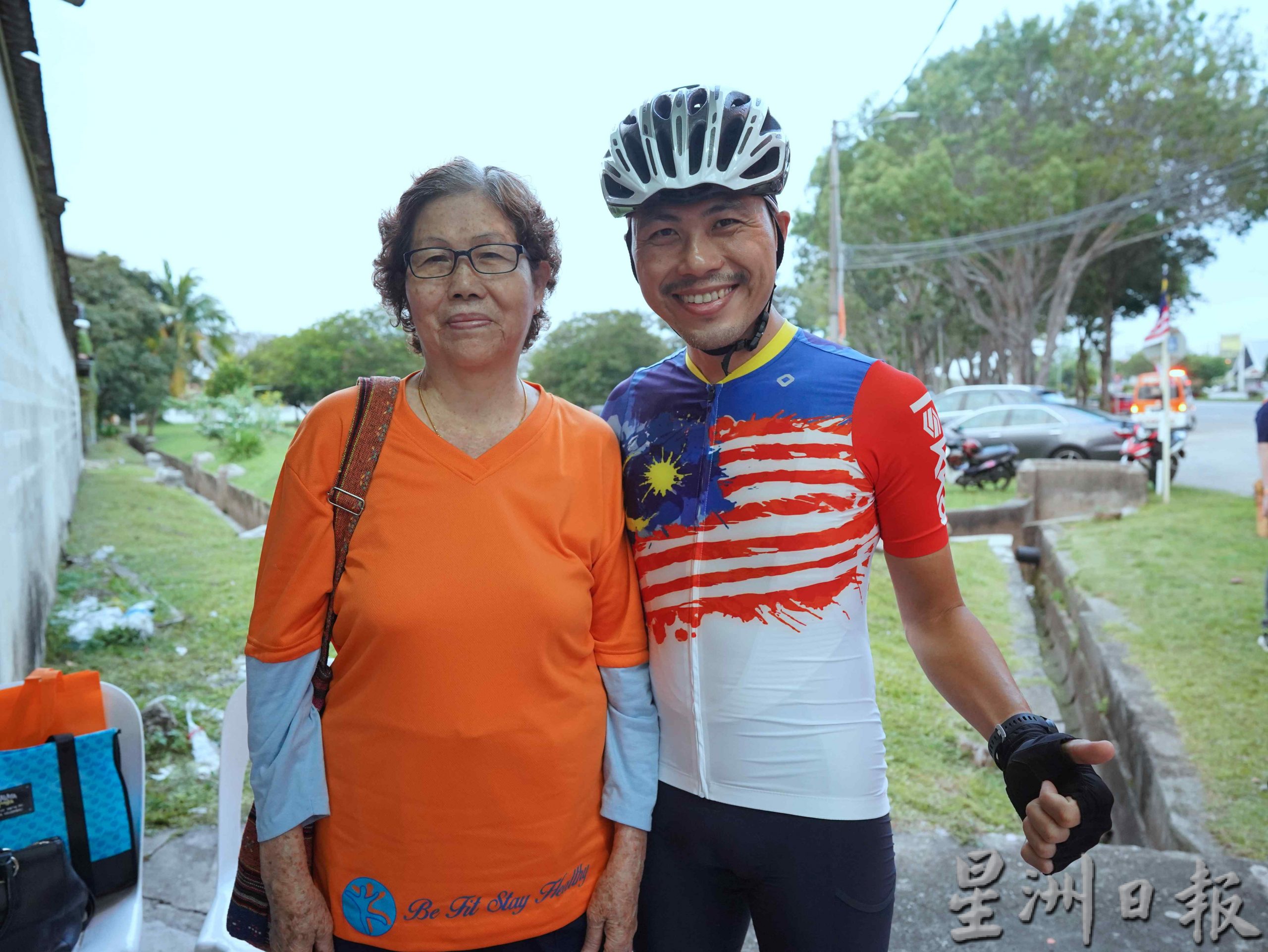 (古城第二版主文)锺颖光义骑今早出发,12天环半岛过百城镇,出发前善款累计8万550令吉
