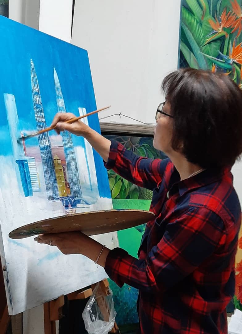 ★9月22日见报/有故事的人─蔡秋玲/画画让我自在快乐