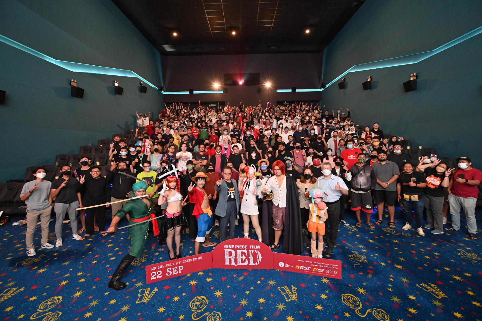 《航海王:红发歌姬》粉丝首映会 动漫迷抢先看